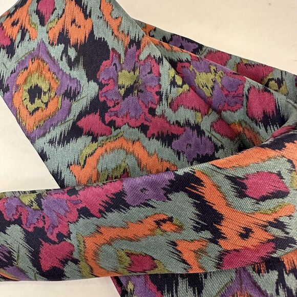 Muliti Color Men's Neck Tie Unbranded Gray w/Pink/Purple/Orange/Black Abstract - Picture 2 of 9